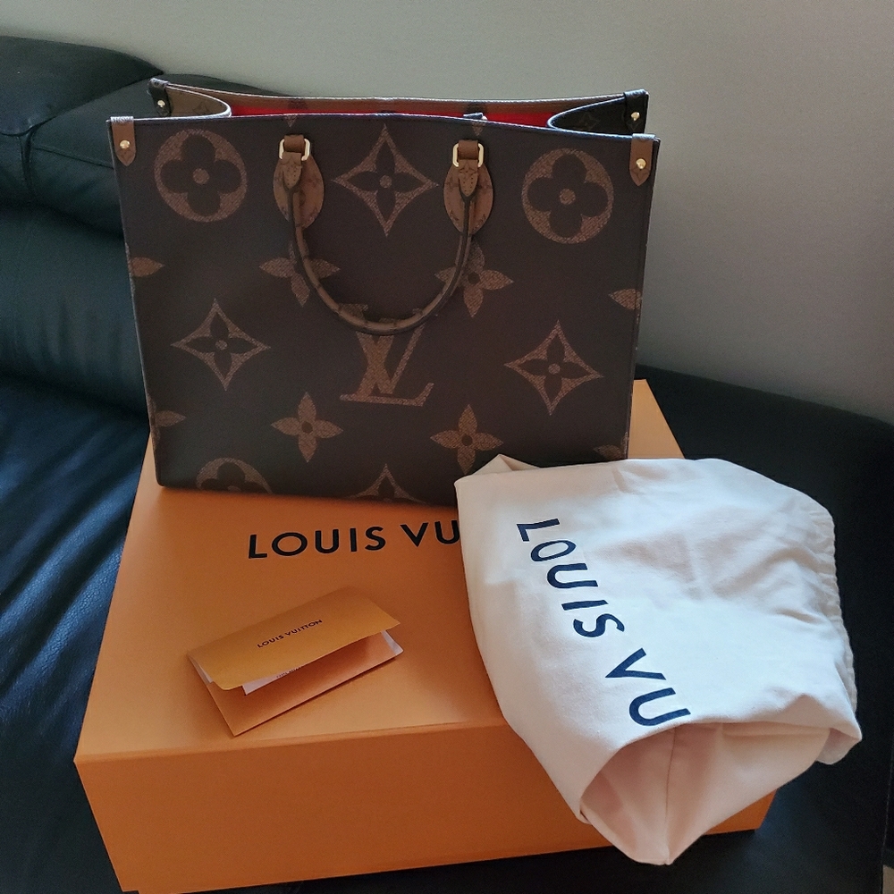💯Auth Louis Vuitton Onthego GM Totes